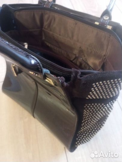 Сумка женская натуральная кожа бу