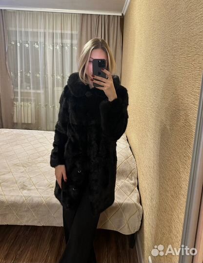 Шуба норковая поперечная 42-44