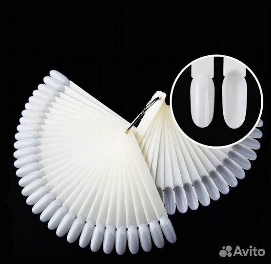 Палитра, типсы для гель лаков 50 шт,Миндаль