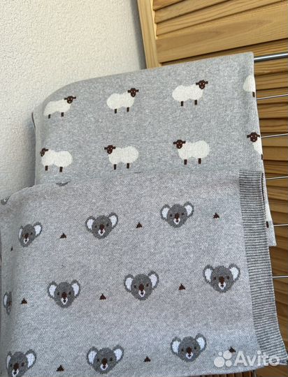 Детский плед, хлопок, 100*80