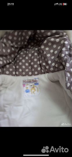 Зимний комбинезон для девочки 68