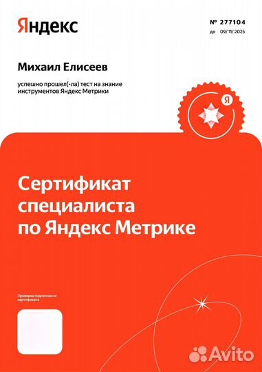 Яндекс Директ - Ведение - Сайты