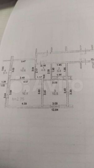 2-к. квартира, 46,1 м², 1/9 эт.