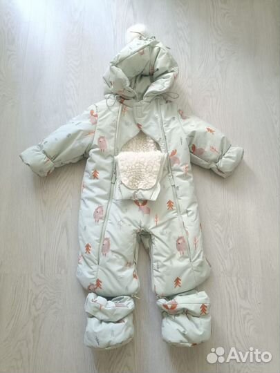 Зимний/демисезонный комбинезон-трансформер 74-80