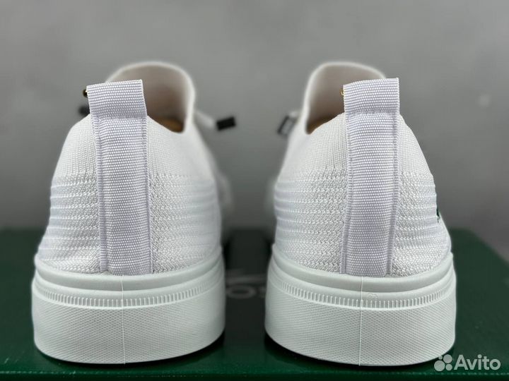 Мужские летние кеды Lacoste white