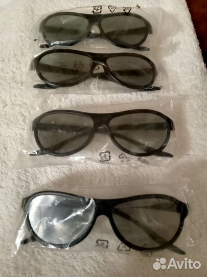 3D очки LG для телевизора,комплект 4 шт