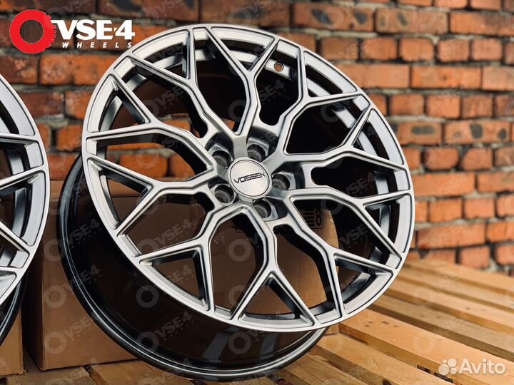 Диски R17 5-114.3 # Vossen HF-2 Hyper Black