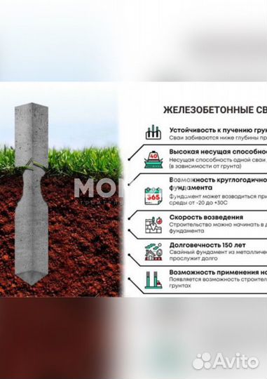 Фундамент на жб сваи