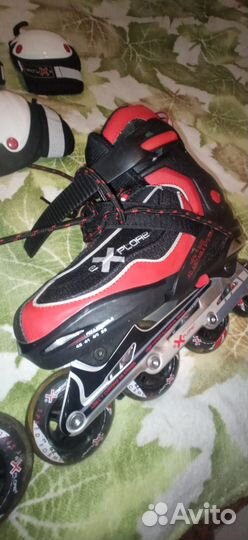 Роликовые коньки + комплект защиты (новые)