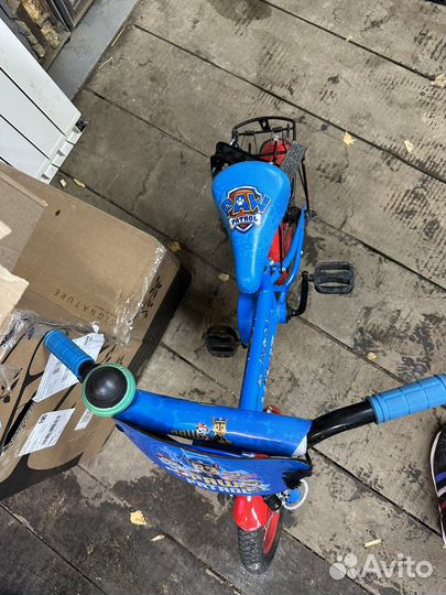 Детский велосипед, щенячий патруль, 12 дюймов