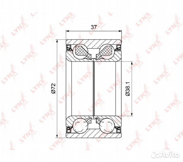 Подшипник ступ.hyundai solaris/KIA RIO I