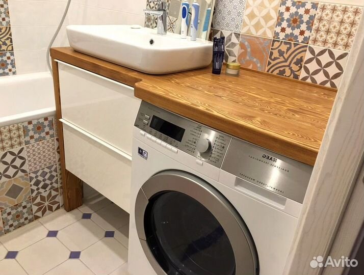 Столешница из массива для ванной