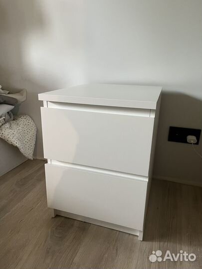 Тумба прикроватная икеа белая мальм