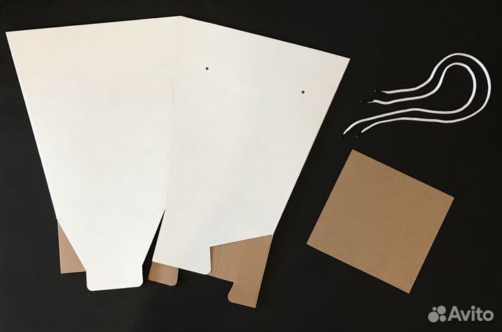 Переноска для цветов и букетов / 10 шт Белый