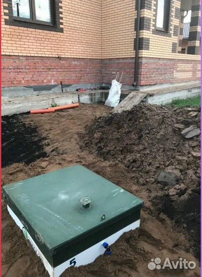 Септик без откачки от производителя + монтаж