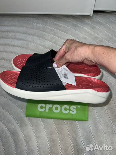 Шлепанцы сабо открытые мужские crocs literide 44