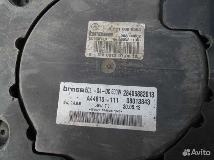 Вентилятор радиатора W221 M272 A2219066500