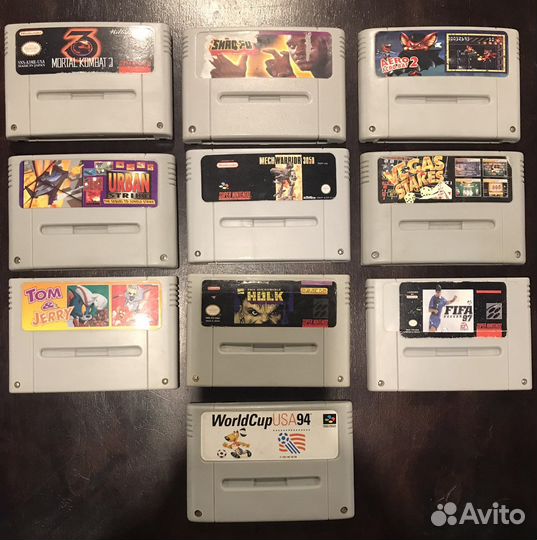 Картриджи Super Nintendo