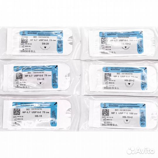 Монофил мононить полипропилен, обратнорежущая