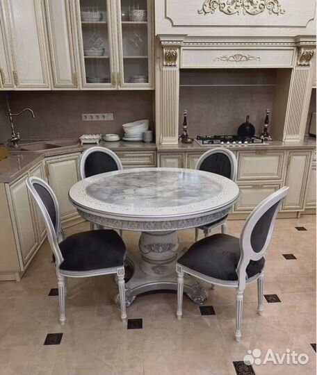 Обеденная группа стол и стулья премиум качества