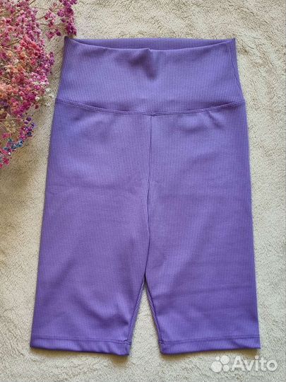 Велосипедки лапша лавандовые