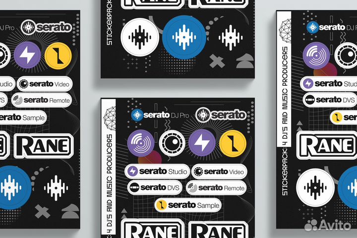 Dj's Sticker bombs Pack 6хА4- 100шт