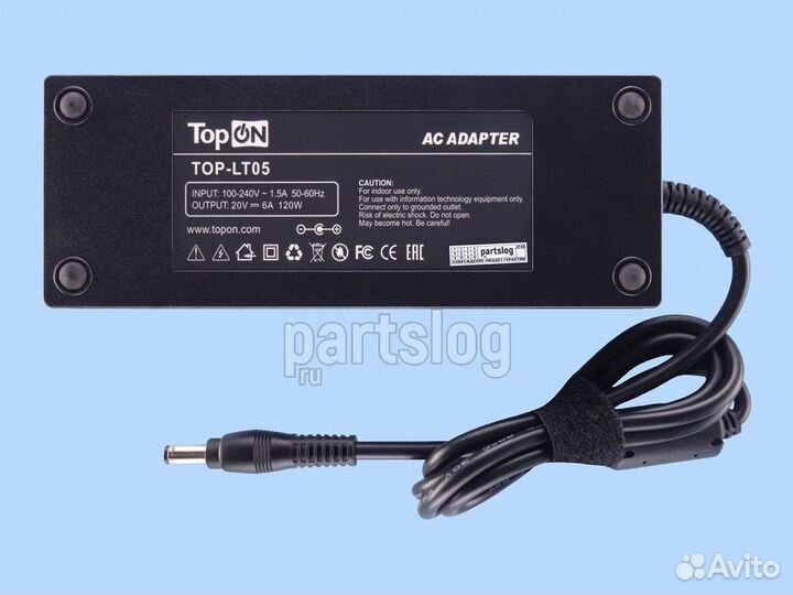 Блок питания для Asus 20V 6A 5.5x2.5mm 120W TopON