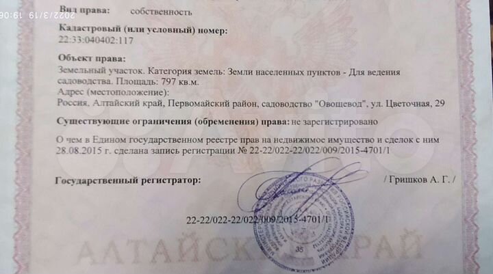 Участок 8 сот. (СНТ, ДНП)