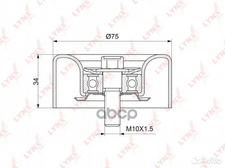 Ролик ремня приводного nissan teana/murano 06