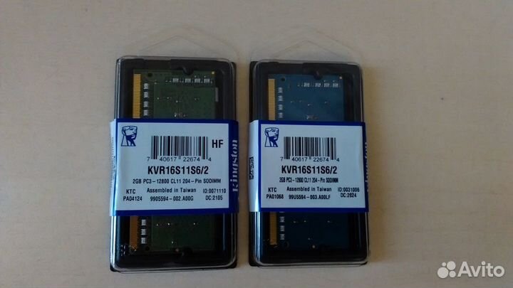 Модули памяти для ноутбуков DDR2 и DDR3