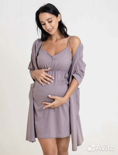 Халат и сорочка для беременных