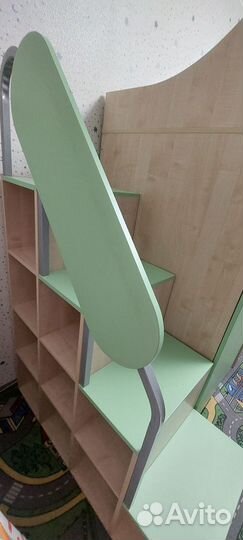 Двухъярусная кровать со шкафами