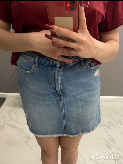 Юбка джинсовая