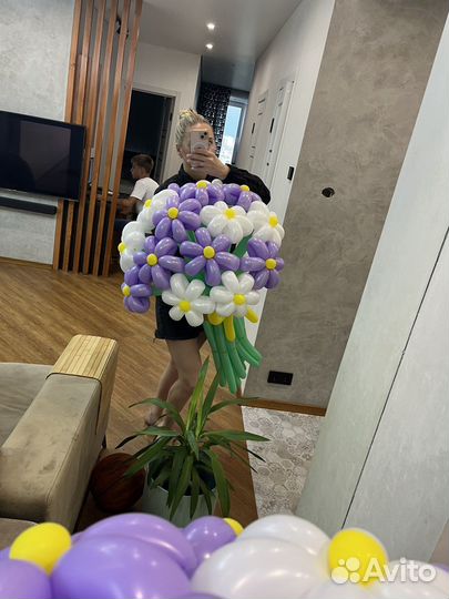 Цветы из воздушных шаров