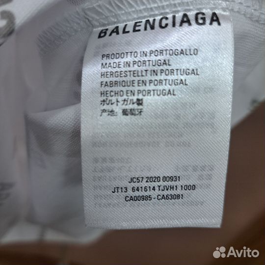 Футболка balenciaga белая