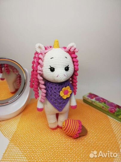Новая игрушка ручной работы единорожка