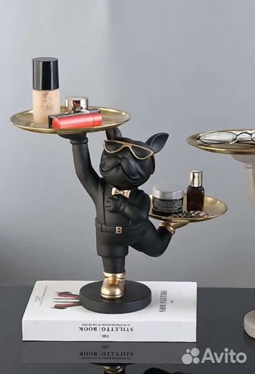 Конфетница ключница статуэтка французский бульдог