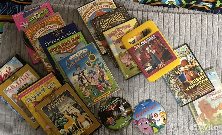 Dvd диски c детскими мультфильмами