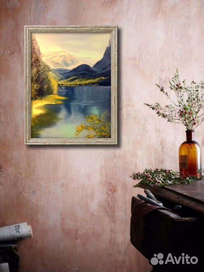 Картина маслом Горный пейзаж