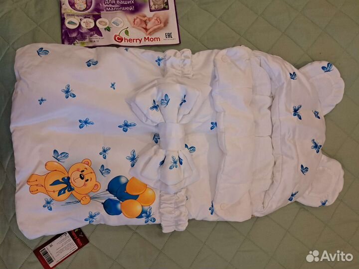 Конверт на выписку для мальчика весна осень