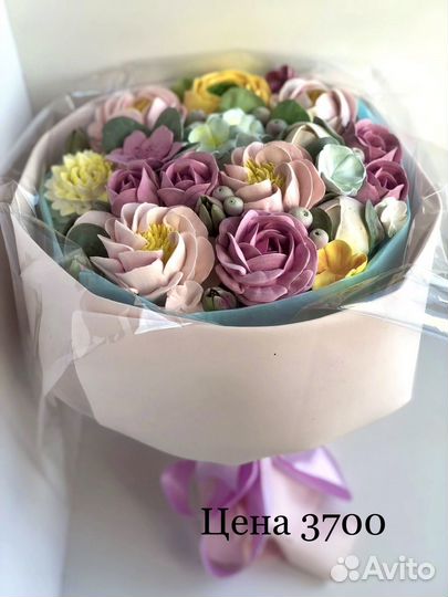 Букеты из зефира /цветы из зефира