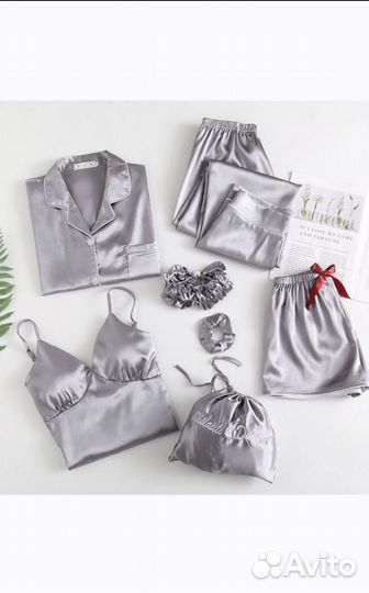 Пижама серая 7 предметов Опт / Розница