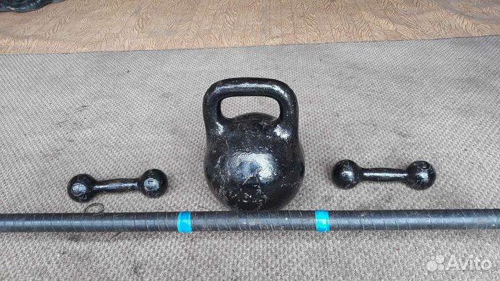 Штанга гриф блины бу