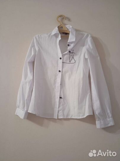 Школьная рубашка с пиджаком