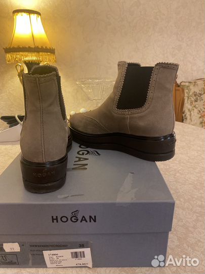 Hogan ботинки женские замшевые