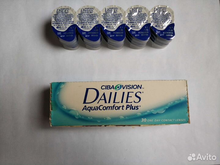 Контактные линзы Dailies AquaComfort Plus 20 штук