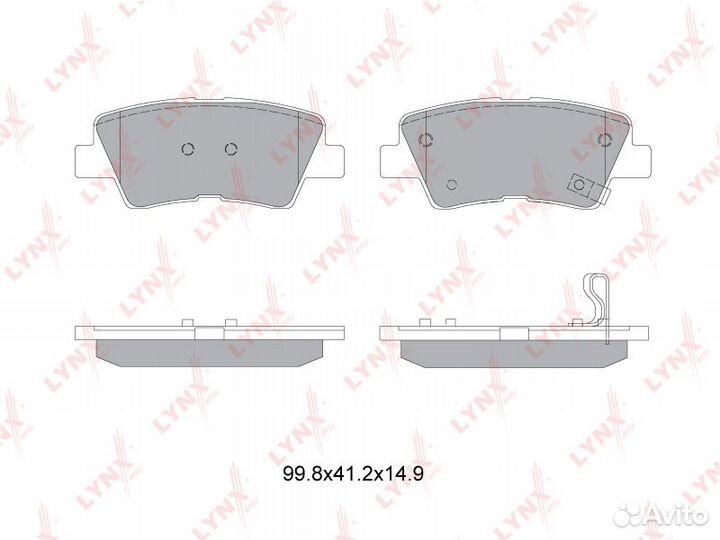 Колодки тормозные задние Ssangyong Actyon 2