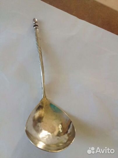 Старинная ложка для мёда.Серебро 84 проба