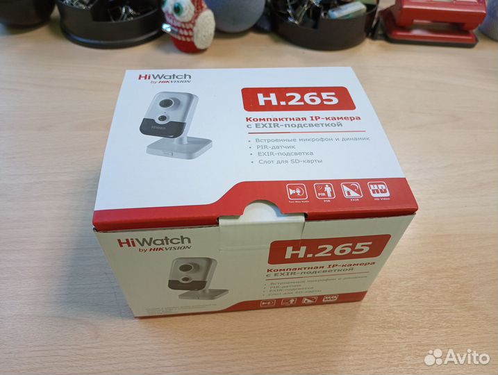 Камера IP 2Мп HiWatch DS-I214(B) микрофон динамик