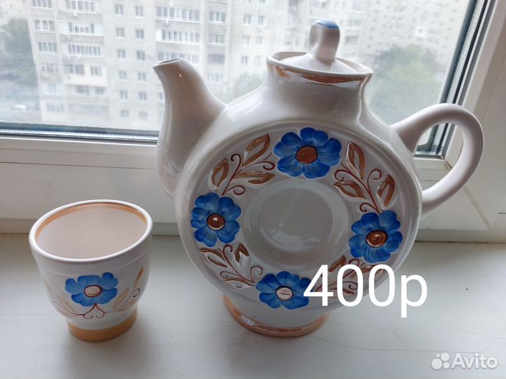 Посуда СССР, скатерть СССР, полотенца вафельные